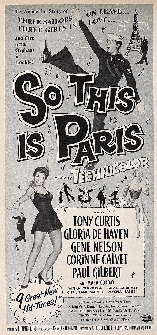 Tony Curtis, 1955