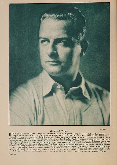Reginald Denny, 1930