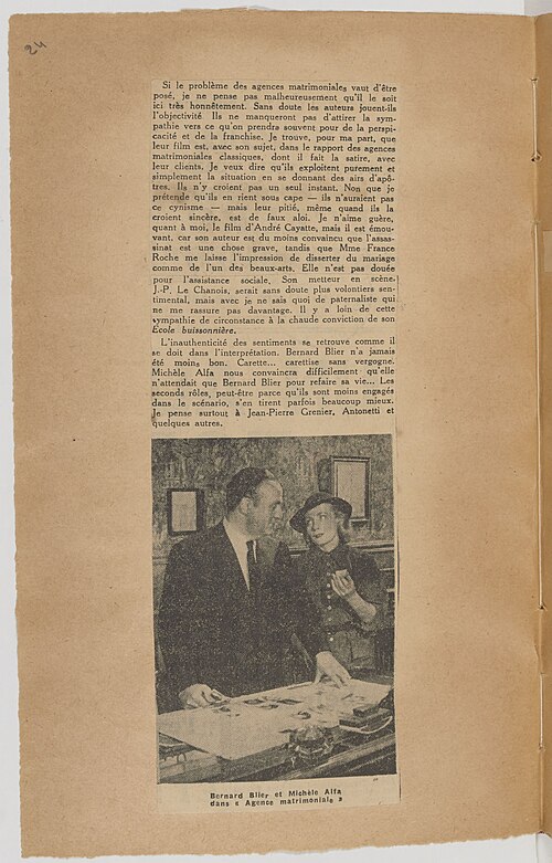 Bernard Blier, 1952