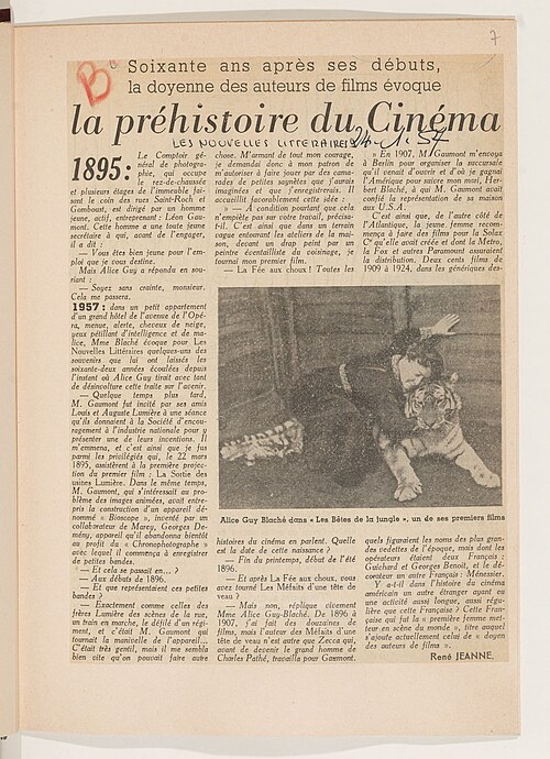 Alice Guy, data nieznana